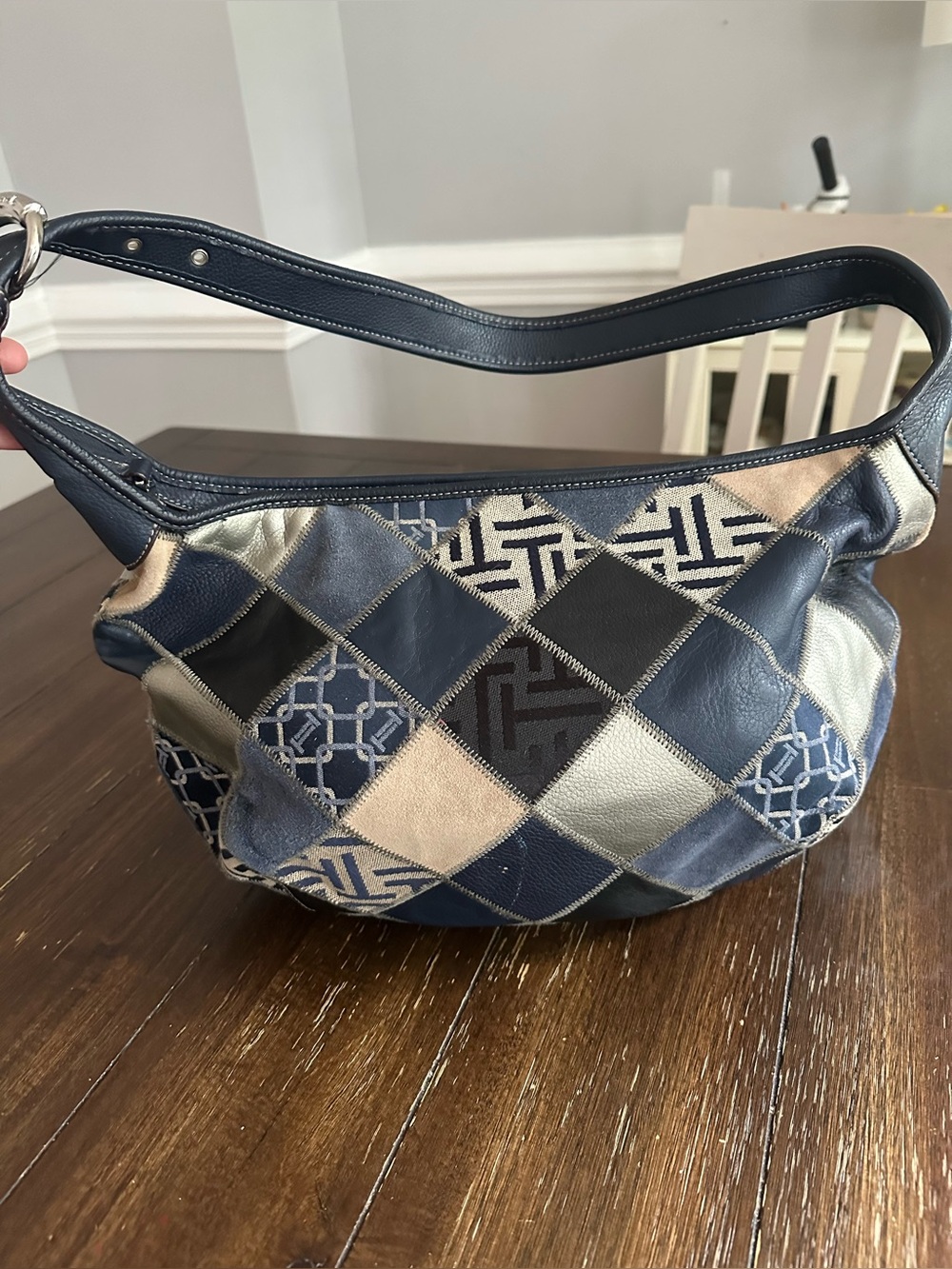 Tignanello patchwork hobo bag